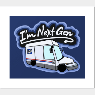 Next Gen Electric Mail Truck Posters and Art